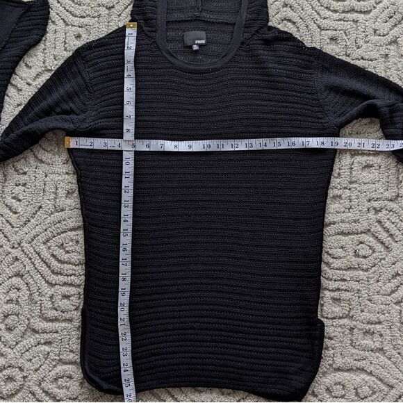 ARITZIA WILFRED Black Knit Hoodie XS @V - Picture 2 of 8